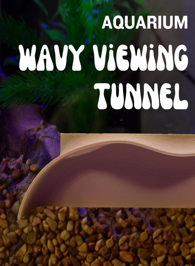 Chatelet REEFSHAPE - Abstract Aquarium Viewing Tunnel | Wavy Design Fish and Shrimp Hideout | Under-Substrate Tunnel | Made in USA (Tan) - Image 2